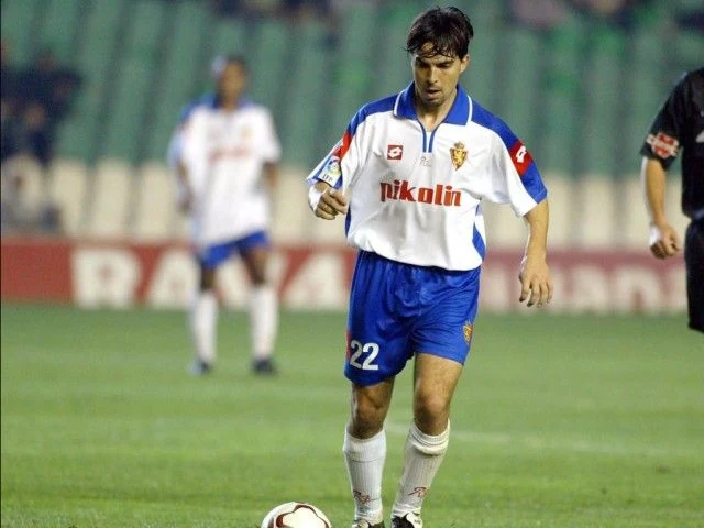 Fotografía de Iñaki Hurtado con el Real Zaragoza