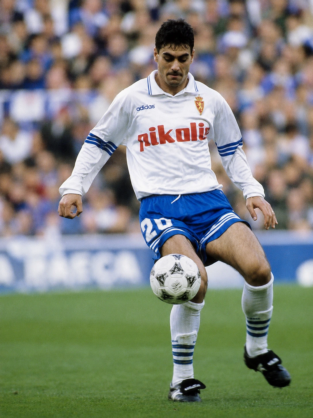 Recreación fotográfica de Dani García con el Real Zaragoza