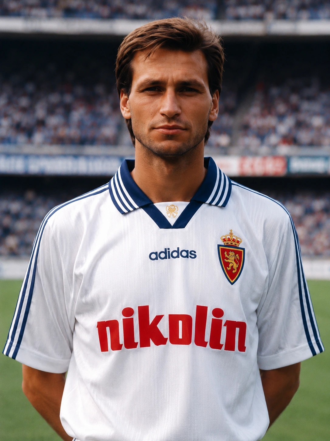 Recreación fotográfica de Jesús Seba con el Real Zaragoza