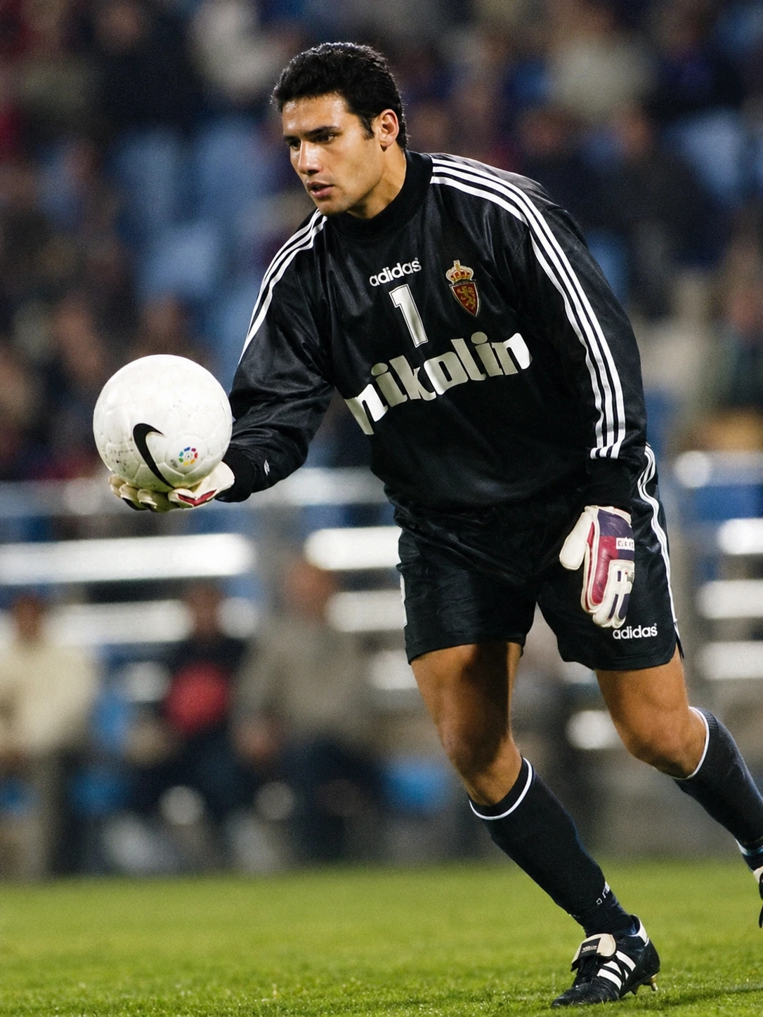 Recreación fotográfica de Juanmi con el Real Zaragoza