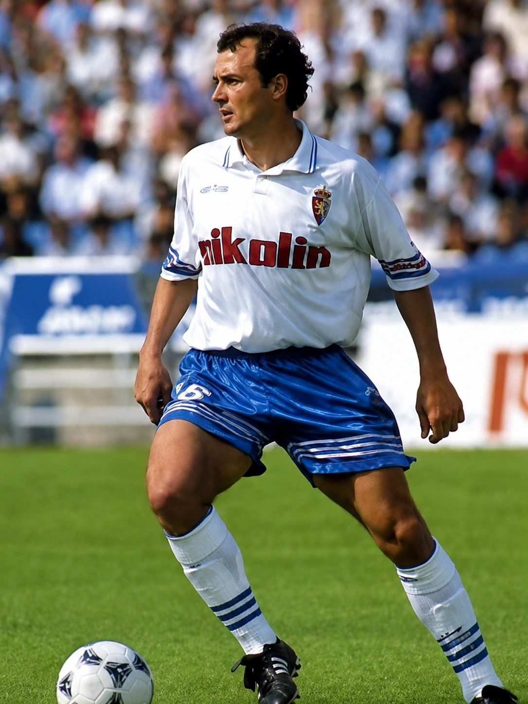Recreación fotográfica de Óscar Celada con el Real Zaragoza